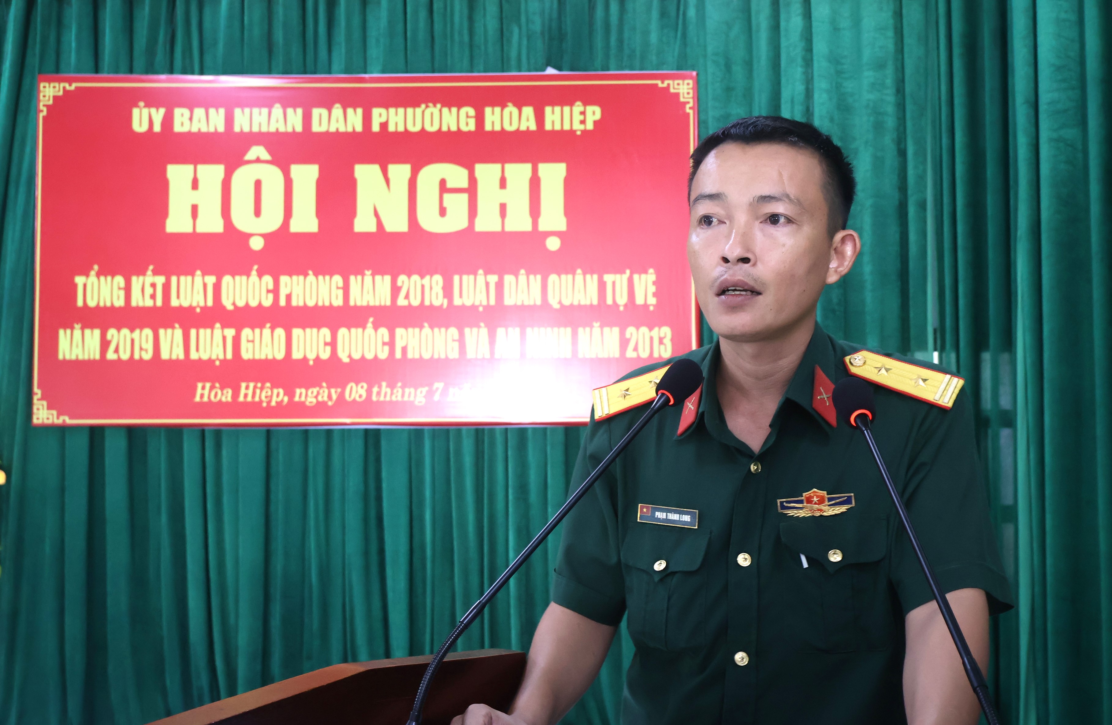 Hoà Hiệp: Tổng kết thi hành pháp luật về Luật Quốc phòng, Luật DQTV và Luật GDQP&AN