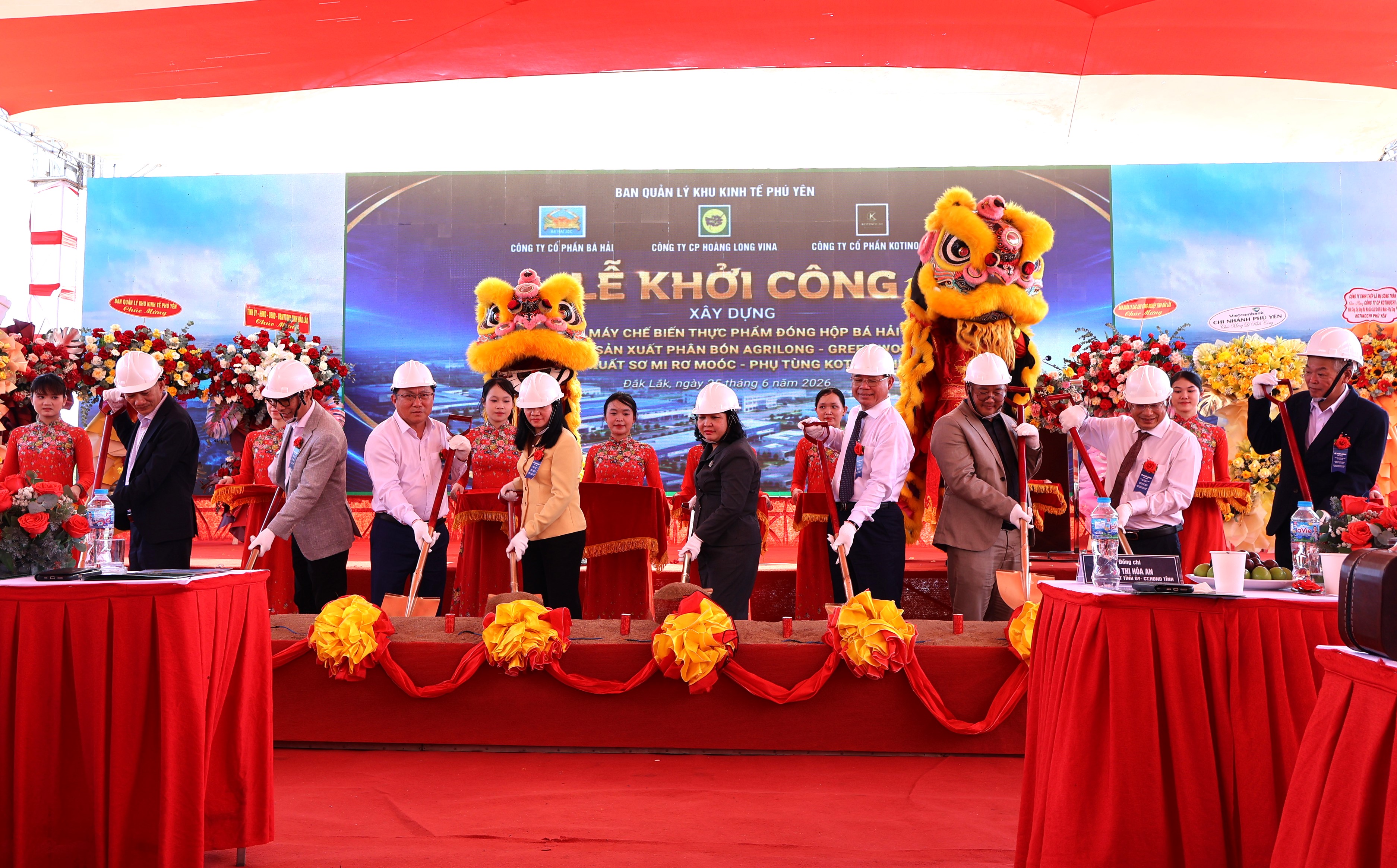 Lễ khởi công xây dựng 3 dự án Nhà máy công nghiệp mới tại KCN Hoà Hiệp