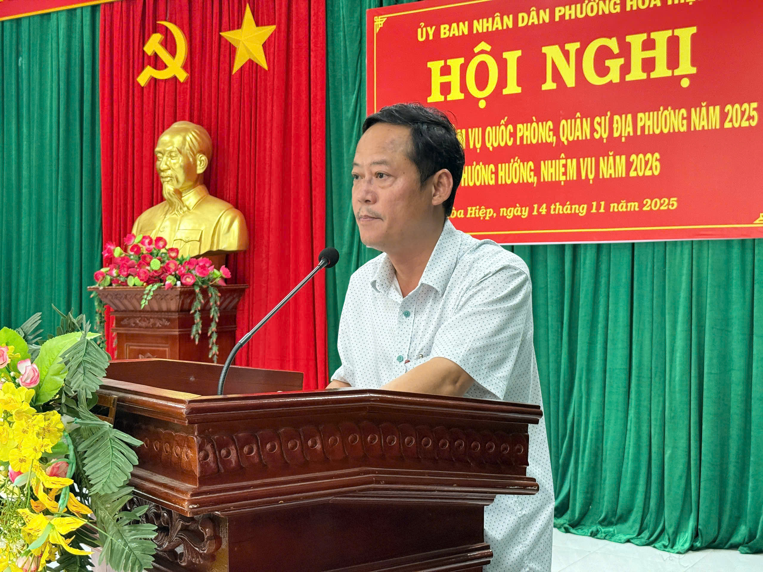 PHƯỜNG HÒA HIỆP TỔ CHỨC HỘI NGHỊ TỔNG KẾT NHIỆM VỤ QUỐC PHÒNG, QUÂN SỰ ĐỊA PHƯƠNG NĂM 2025